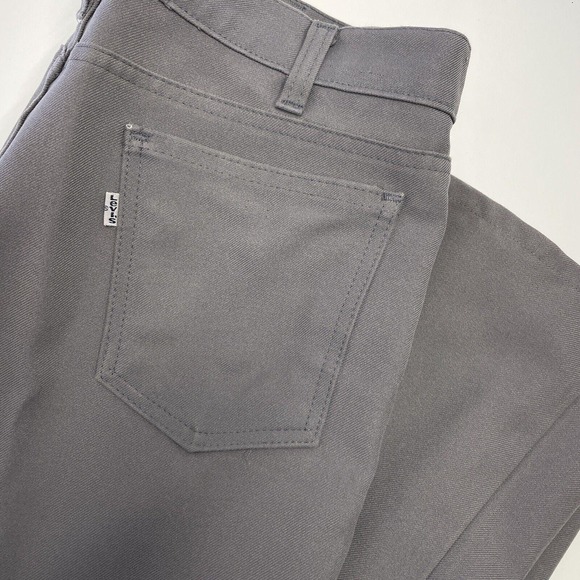 Vintage 70s RARE LEVIS 520 White-Tab Polyester Pants Talon Zip Bootcut 34x30 - Picture 1 of 8